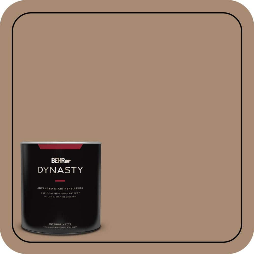 BEHR DYNASTY 1 qt. #N260-5 Distant Land One-Coat Hide Matte Interior Stain-Blocking Paint and Primer