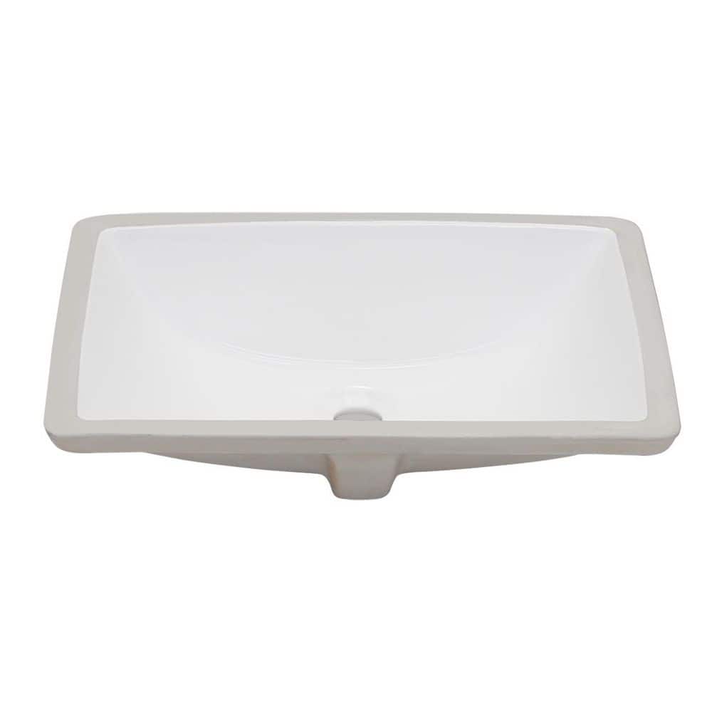 LANDOLT 19.25 in. x 15.75 in. Undermount Oval Bathroom Sink with Overflow Drain in White Vitreous China (2)