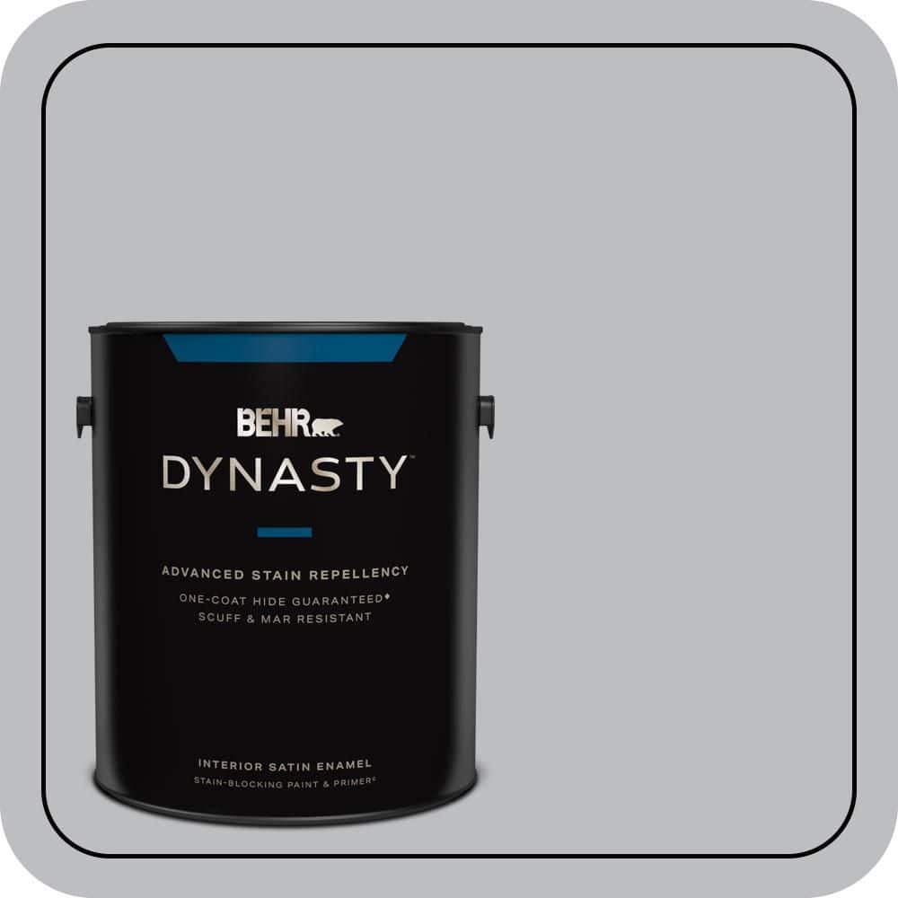 BEHR DYNASTY 1 gal. #N530-3 High Speed Access One-Coat Hide Satin Enamel Interior Stain-Blocking Paint and Primer