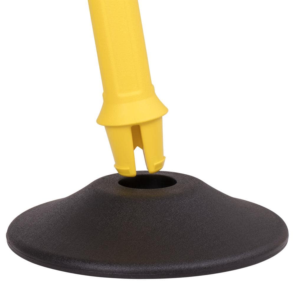 USW US Weight Sentinel Yellow Stanchion with 6.5 ft. Chevron Yellow/Black Retractable Belt (2-Pack) (3)