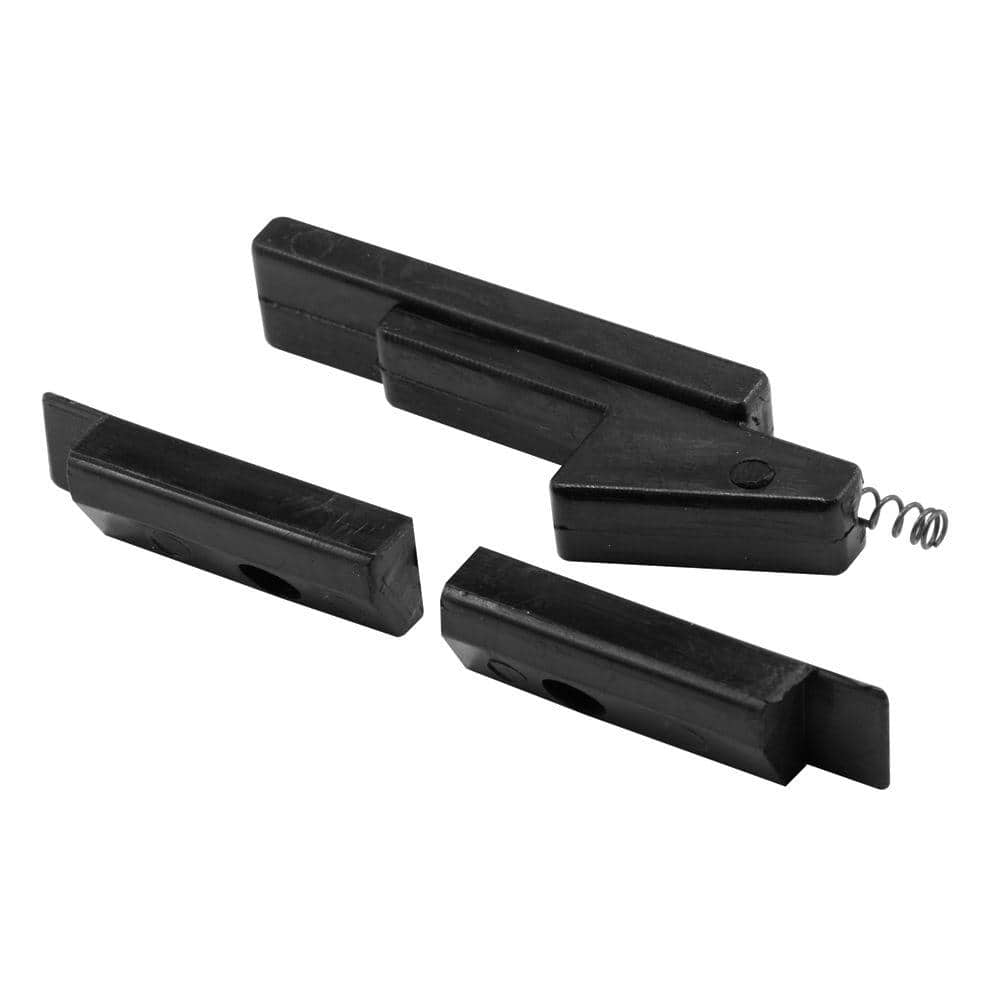 Prime-Line Single Hung Window Latch, Plastic, Black, 2-1/8 in. (2-pack) (1)