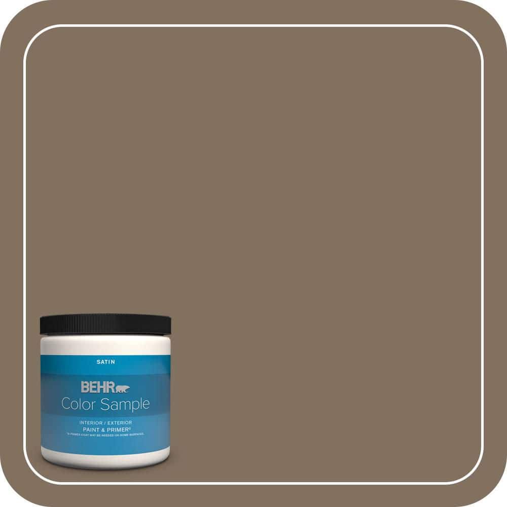 BEHR PREMIUM PLUS #PPU5-04 Mocha Latte Enamel Interior/Exterior Paint & Primer Color Sample (1)