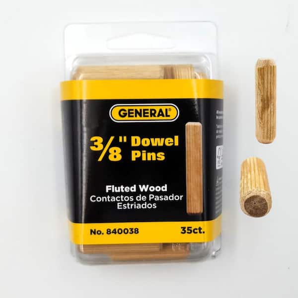 General Tools 1.5 in. x 1/2 in. Fluted Dowel Pins (2)
