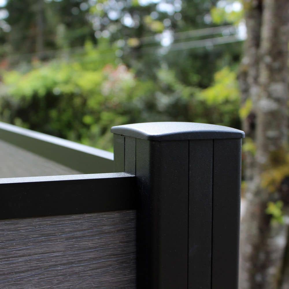 EuroFence Euro Style 8 ft. Ground Install Fence Post Kit (3)