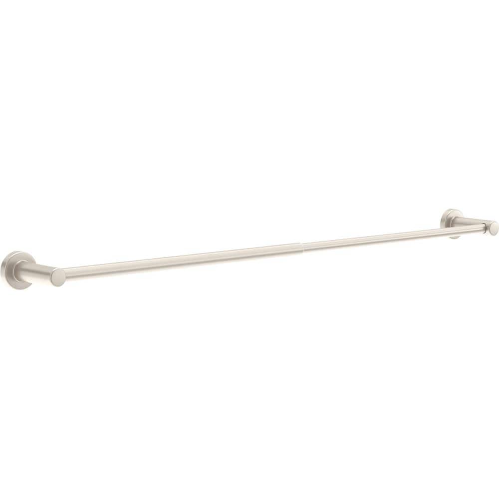 Franklin Brass Wake Telescoping 15-1/2- 29 in. Adjustable Towel Holder, Wall Mount Towel Bar