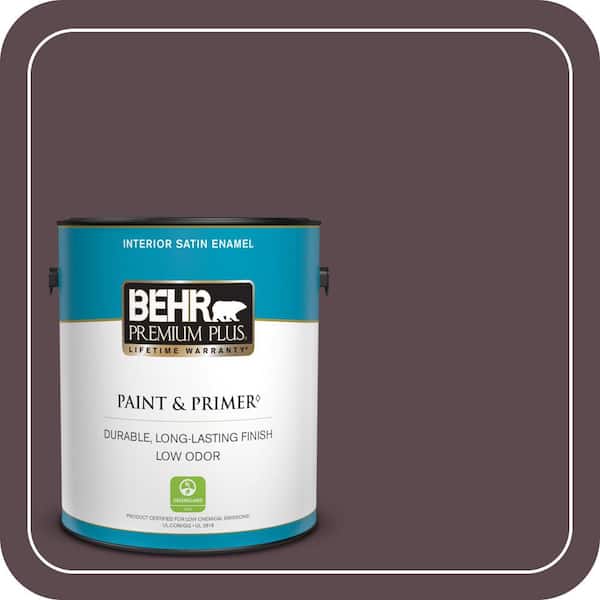 BEHR PREMIUM PLUS #100F-7 Deep Aubergine Enamel Low Odor & Primer (3)