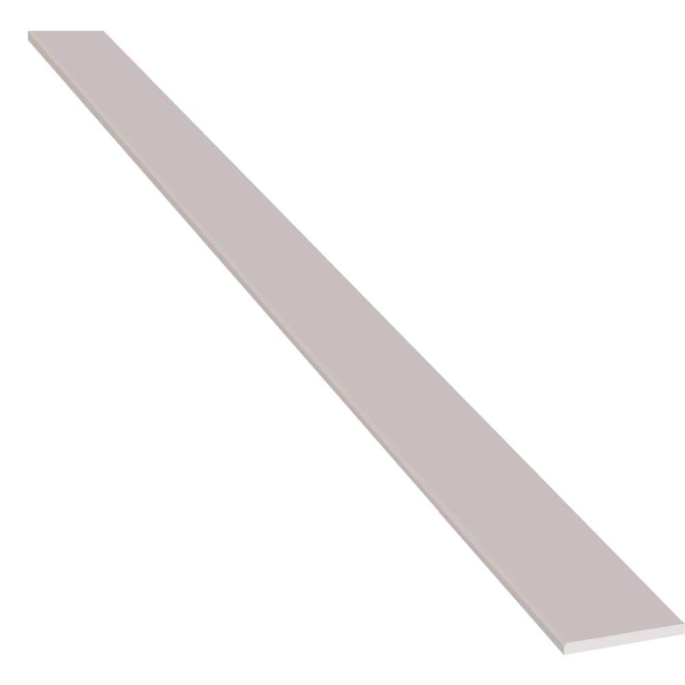 MSI Single Beveled Specialty 6 in. x 73 in. Polished Engineered White Marble Look Threshold Tile (6.09 ln. ft./Each) (2)
