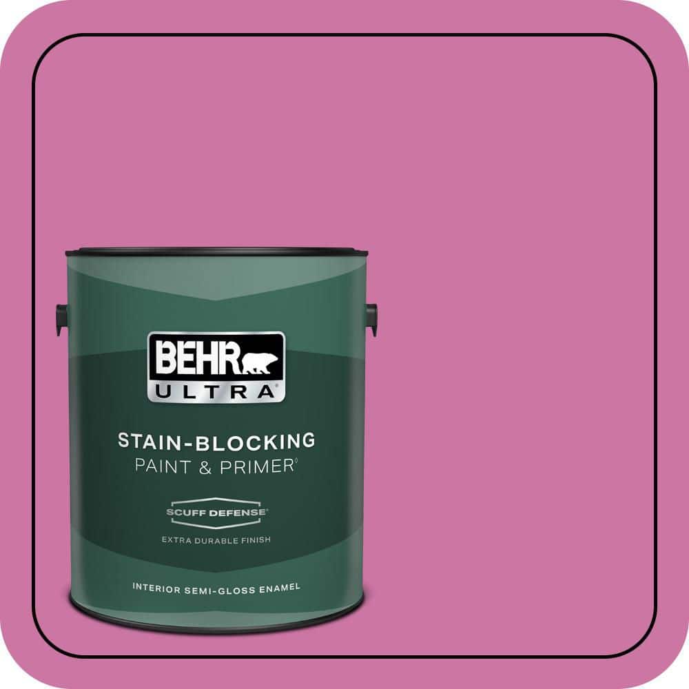 BEHR ULTRA 1 gal. #P120-4 Heart Breaker Extra Durable Semi-Gloss Enamel Interior Paint & Primer