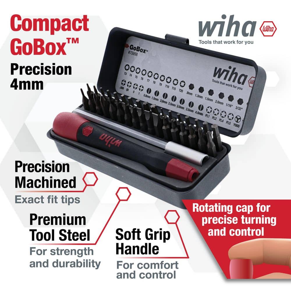 Wiha GoBox Precision Micro Bit Screwdriver (36-Piece) (3)