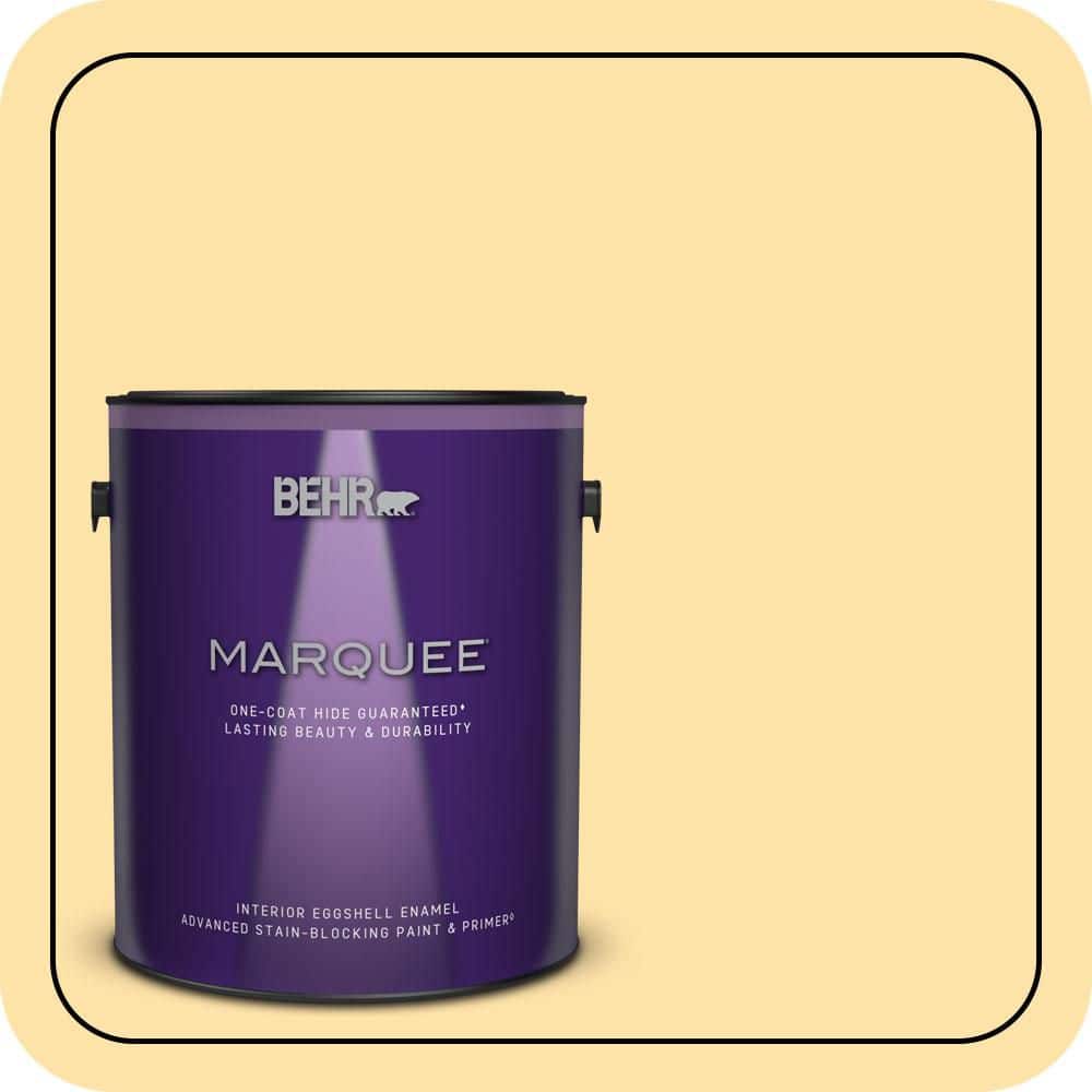 BEHR MARQUEE 1 gal. #P270-3 Sunflower Seed Eggshell Enamel Interior Paint & Primer