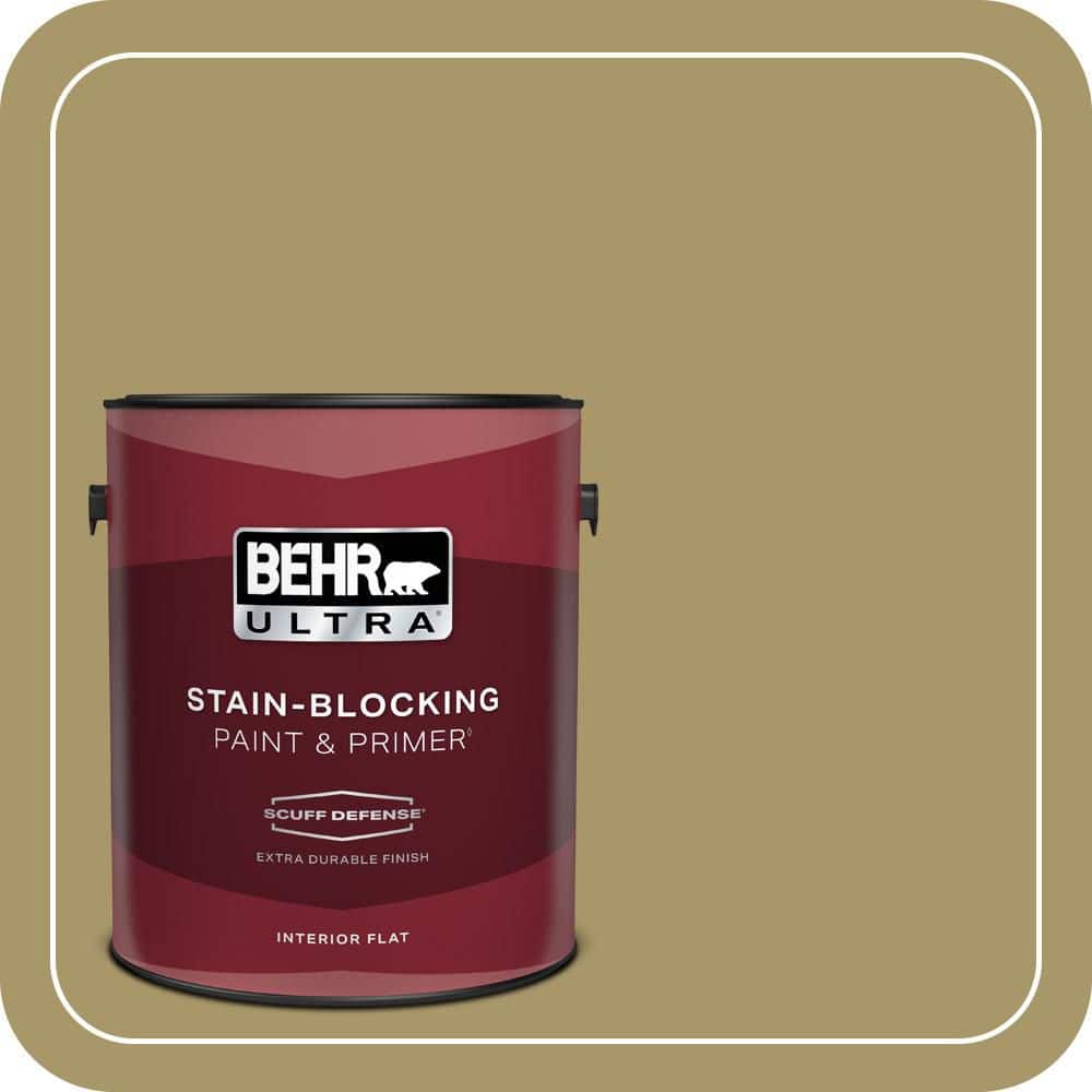 BEHR ULTRA 1 gal. #PPU8-05 Eco Green Extra Durable Flat Interior Paint & Primer (1)