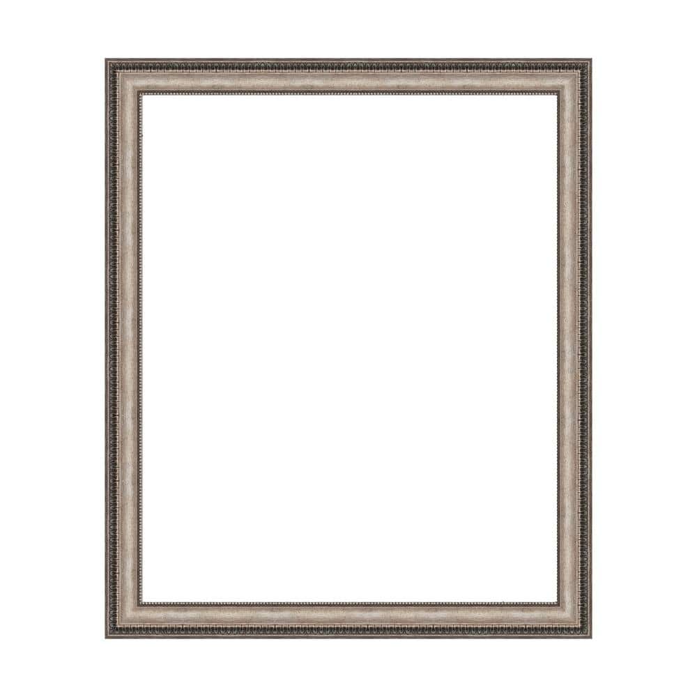 Amanti Art Mirror Makeover Lyla Ornate Silver 31.25 in. W x 37.25 in. H Bathroom Mirror Frame Border Kit-Fits a 30 x 36 mirror (1)
