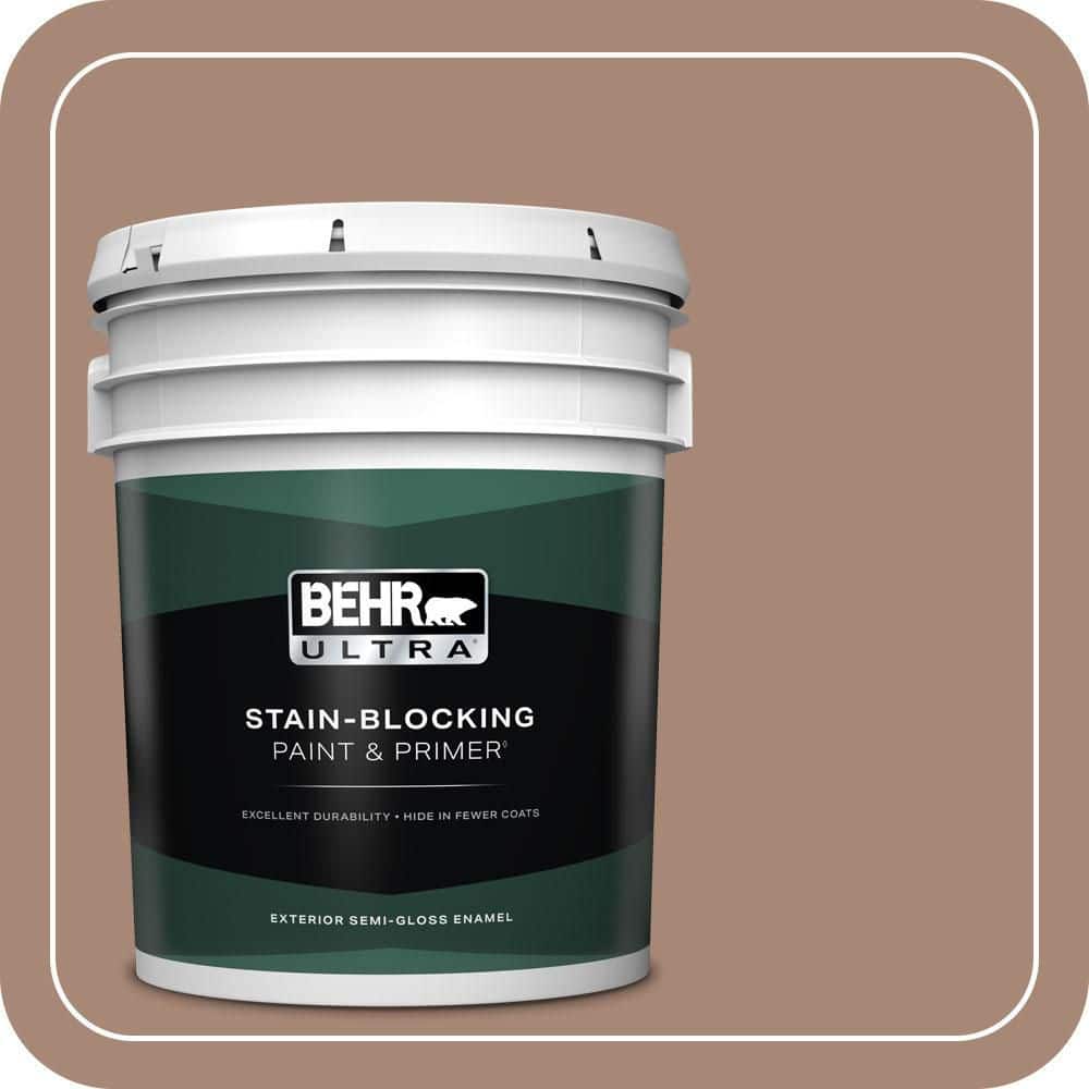 BEHR ULTRA 5 gal. #PPU3-14 Tribal Pottery Semi-Gloss Enamel Exterior Paint & Primer