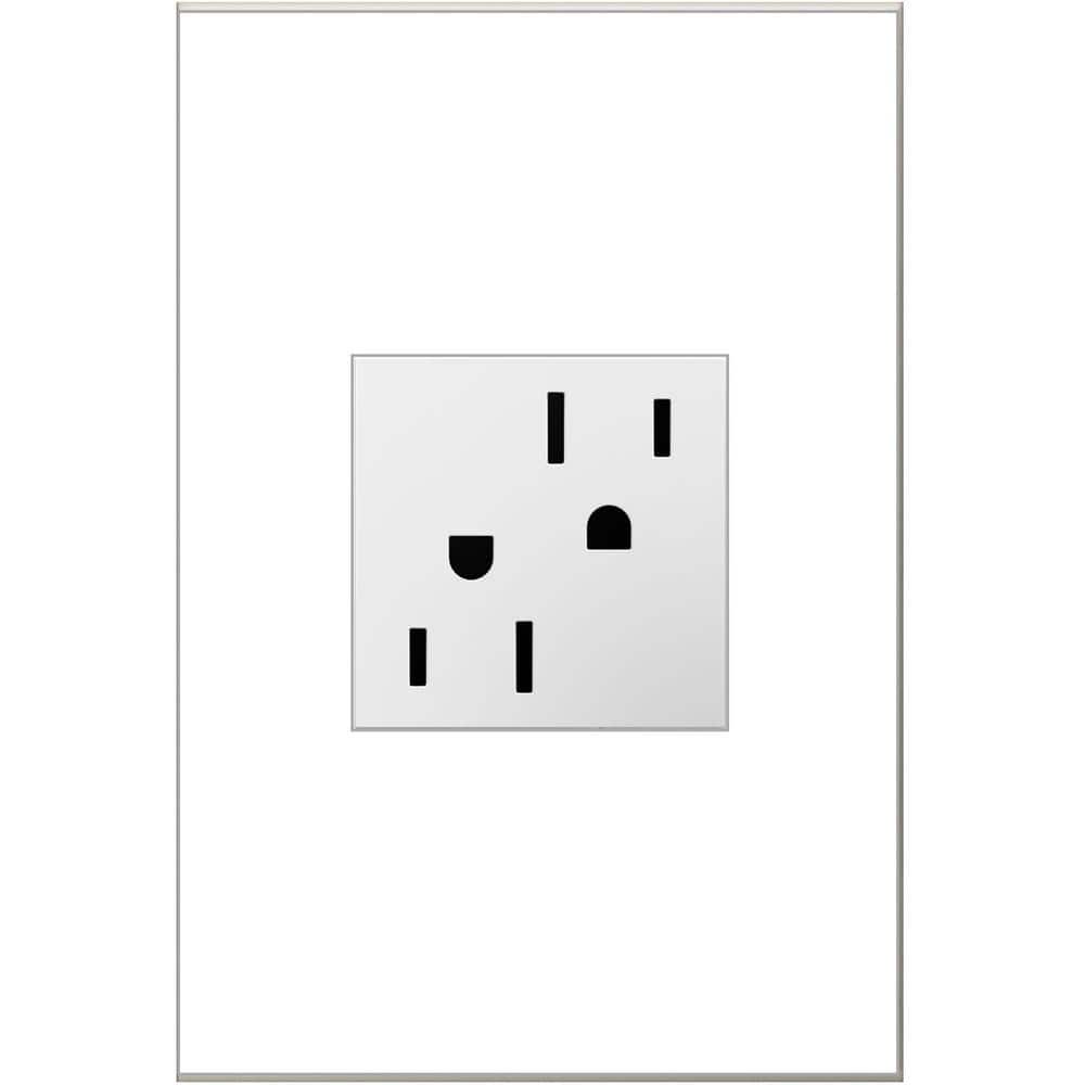Legrand adorne 15 Amp 125-Volt Tamper Resistant Duplex Outlet, White