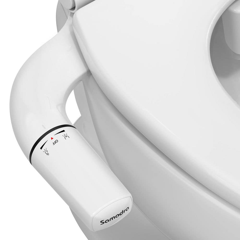 Numhew Ultra-Slim Hygienic Bidet Attachment with Dual Nozzle Frontal/Rear Wash and Adjustable Pressure (1)