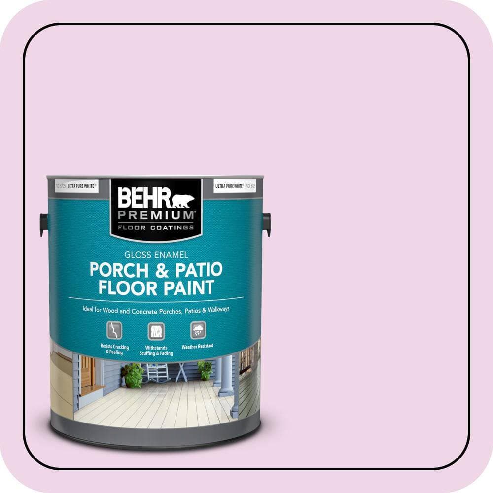 BEHR PREMIUM 1 gal. #P110-1 All Made Up Gloss Enamel Interior/Exterior Porch and Patio Floor Paint