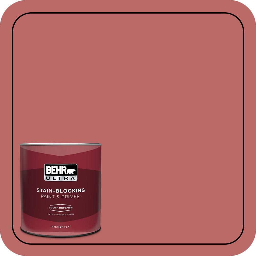 BEHR ULTRA 1 qt. #MQ1-11 Drama Queen Extra Durable Flat Interior Paint & Primer
