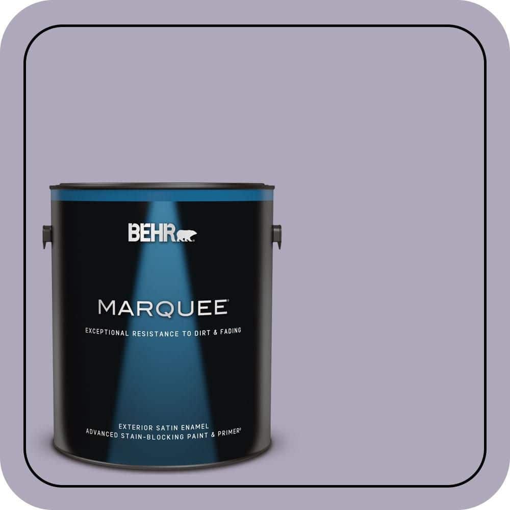BEHR MARQUEE 1 gal. #650E-3 Plum Blossom Satin Enamel Exterior Paint & Primer