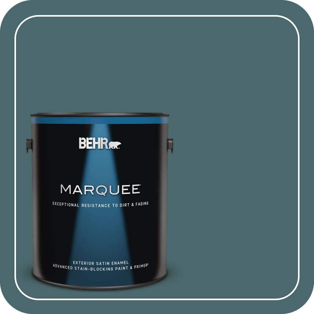 BEHR MARQUEE 1 gal. #500F-7 Mythic Forest Satin Enamel Exterior Paint & Primer