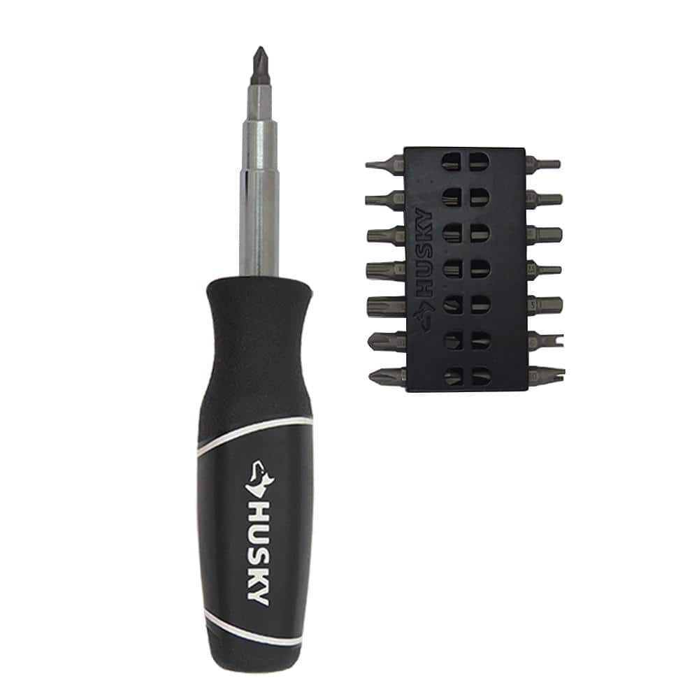 Husky Multi-Bit Screwdriver with 37 Tips (1)