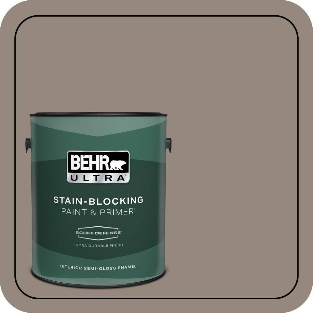 BEHR ULTRA 1 gal. #MQ2-57 Art District Extra Durable Semi-Gloss Enamel Interior Paint & Primer