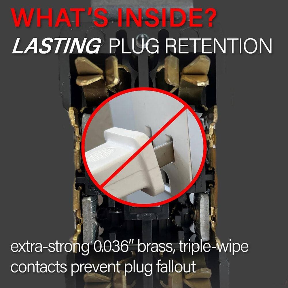 Legrand PlugTail Amp Spec Grade Duplex Outlet (2)