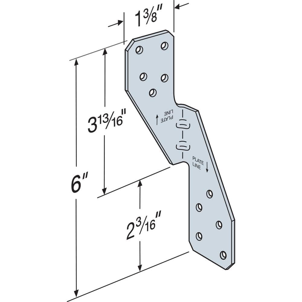 Simpson Strong-Tie H2.5A 18-Gauge Galvanized Hurricane Tie (3)