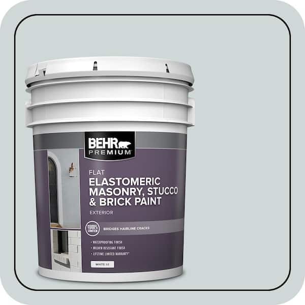 BEHR PREMIUM 5 gal. #MS-65 Winter Days Elastomeric Masonry, Stucco and Brick Exterior Paint (2)