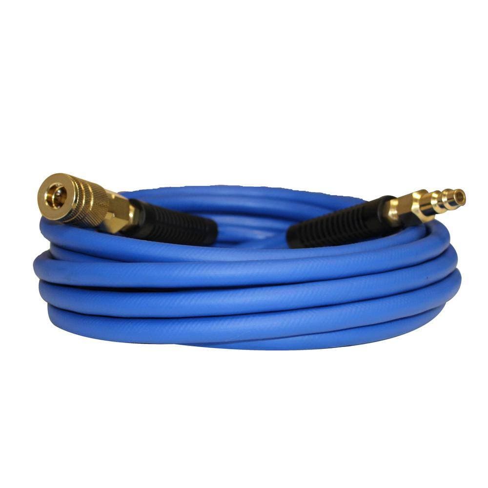 California Air Tools Hybrider Flex 1/4 in. 25 ft. Hybrid Air Hose with Quick Connect Air Fittings (3)