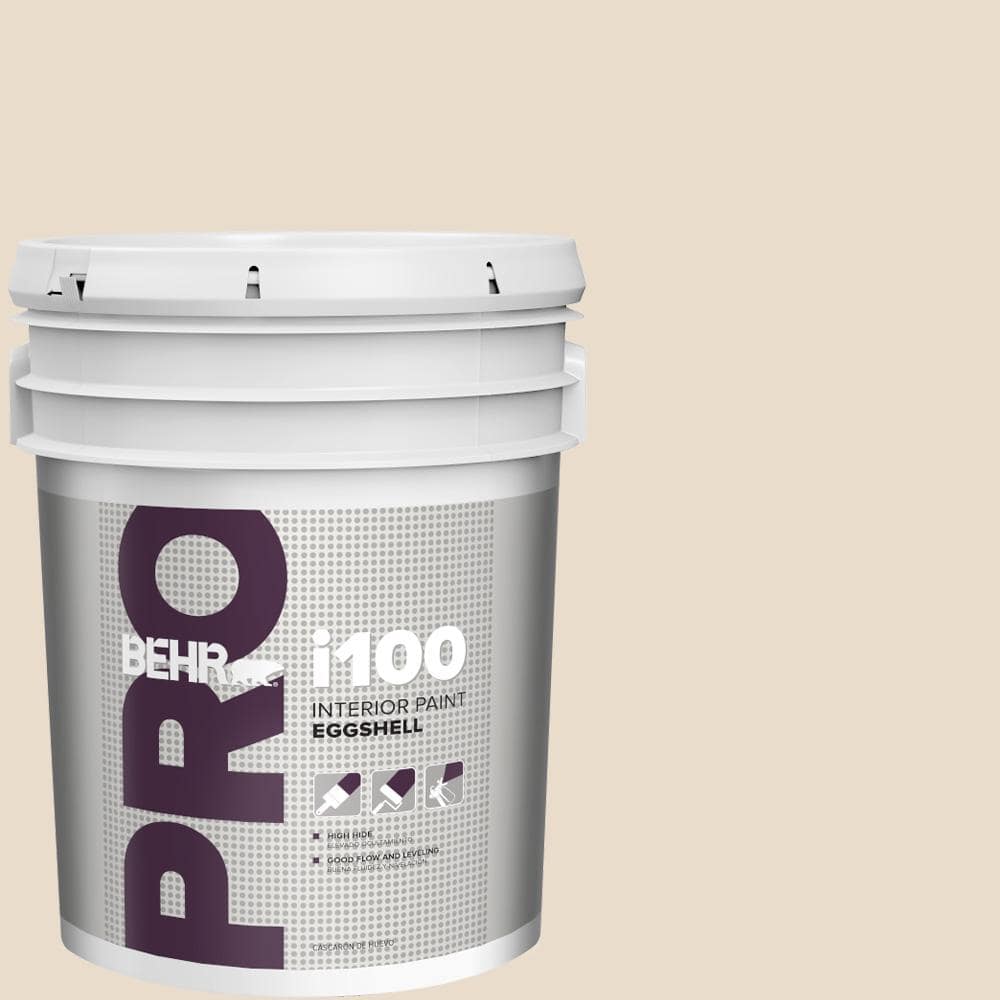 BEHR PRO 5 gal. #HDC-SP16-01 Chiffon Eggshell Interior Paint