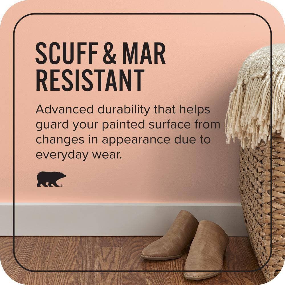BEHR PREMIUM PLUS Home Decorators Collection #HDC-SP14-4 Heirloom Apricot Enamel Interior Stain-Blocking Paint & Primer (4)