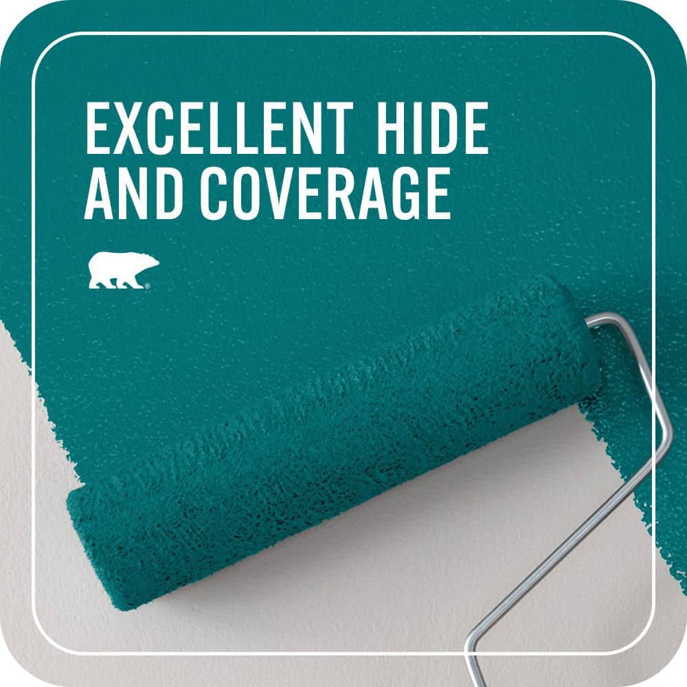 BEHR PREMIUM PLUS 1 qt. #T15-3 Essential Teal Flat EcoMix Plant-Based Interior Paint & Primer (2)