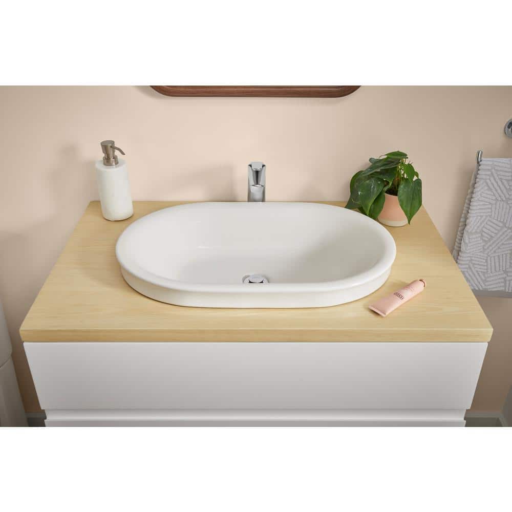 American Standard Studio S 22.5 in. x 14 in. Drop-In Sink Bathroom Sink In White Vitreous China (2)