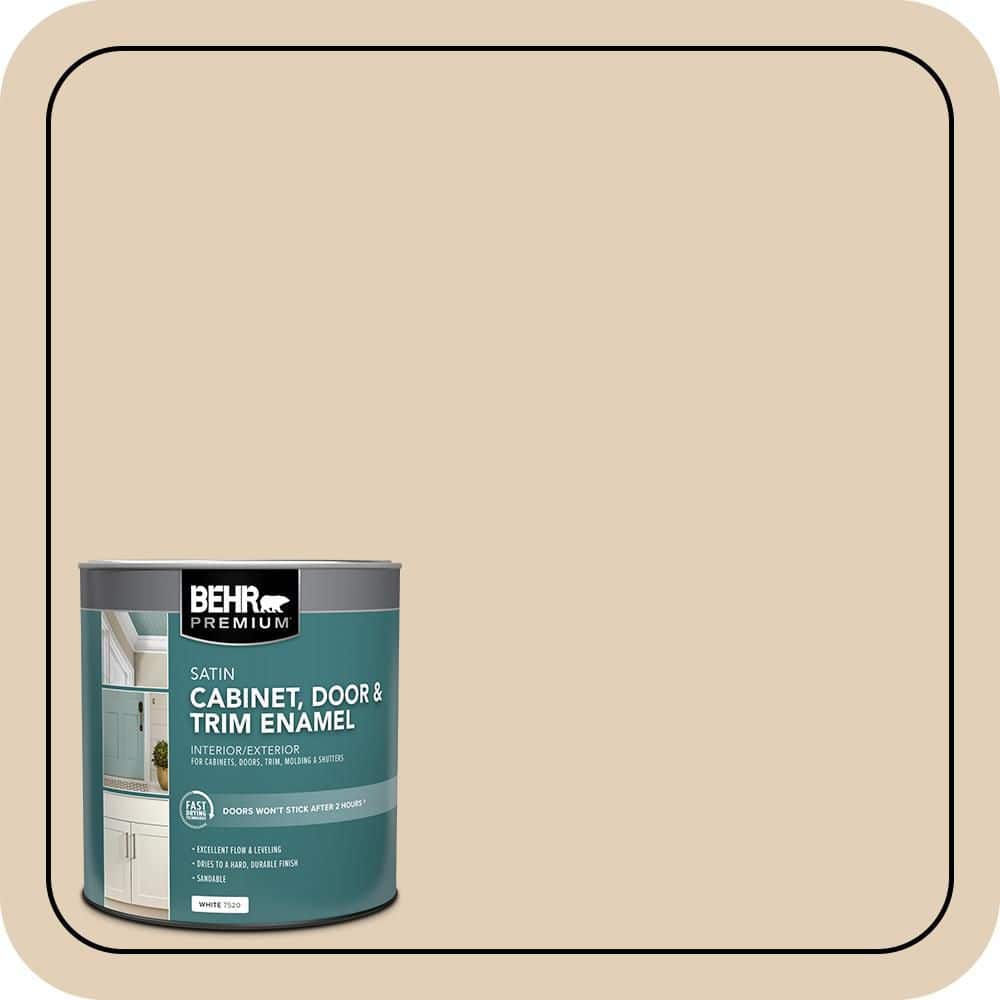 BEHR PREMIUM 1 qt. #PWN-66 Toasted Cashew Satin Enamel Interior/Exterior Cabinet, Door & Trim Paint
