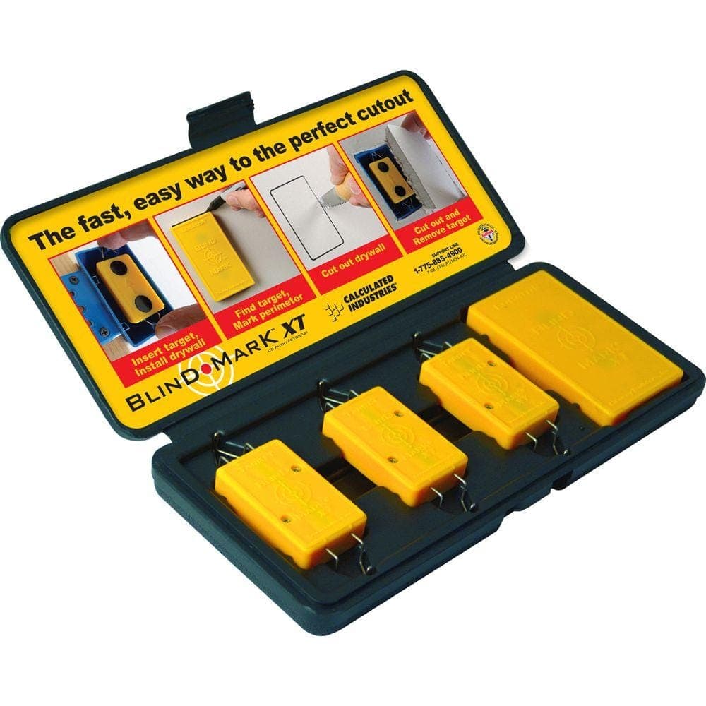 Calculated Industries Blind Mark Drywall Electrical Box Locating Tool Kit (4-Pieces) (2)