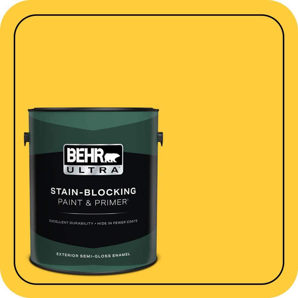 BEHR ULTRA 1 gal. #S-G-360 Bright Star Semi-Gloss Enamel Exterior Paint & Primer