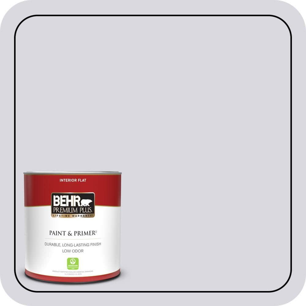 BEHR PREMIUM PLUS 1 qt. #MQ3-30 Petal Tip Flat Low Odor Interior Paint & Primer