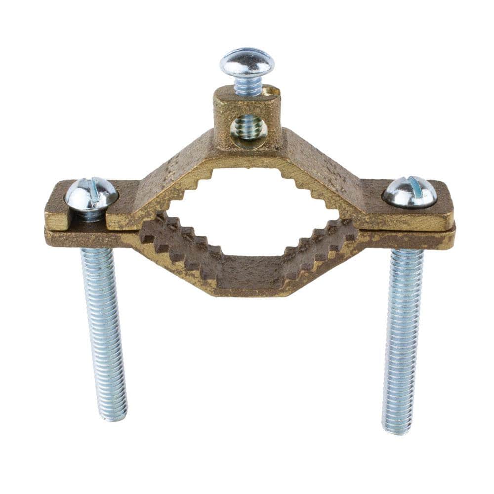 Commercial Electric 1-1/4 in. to 2 in. Bronze Ground Clamp for 10 - 2 AWG (1)