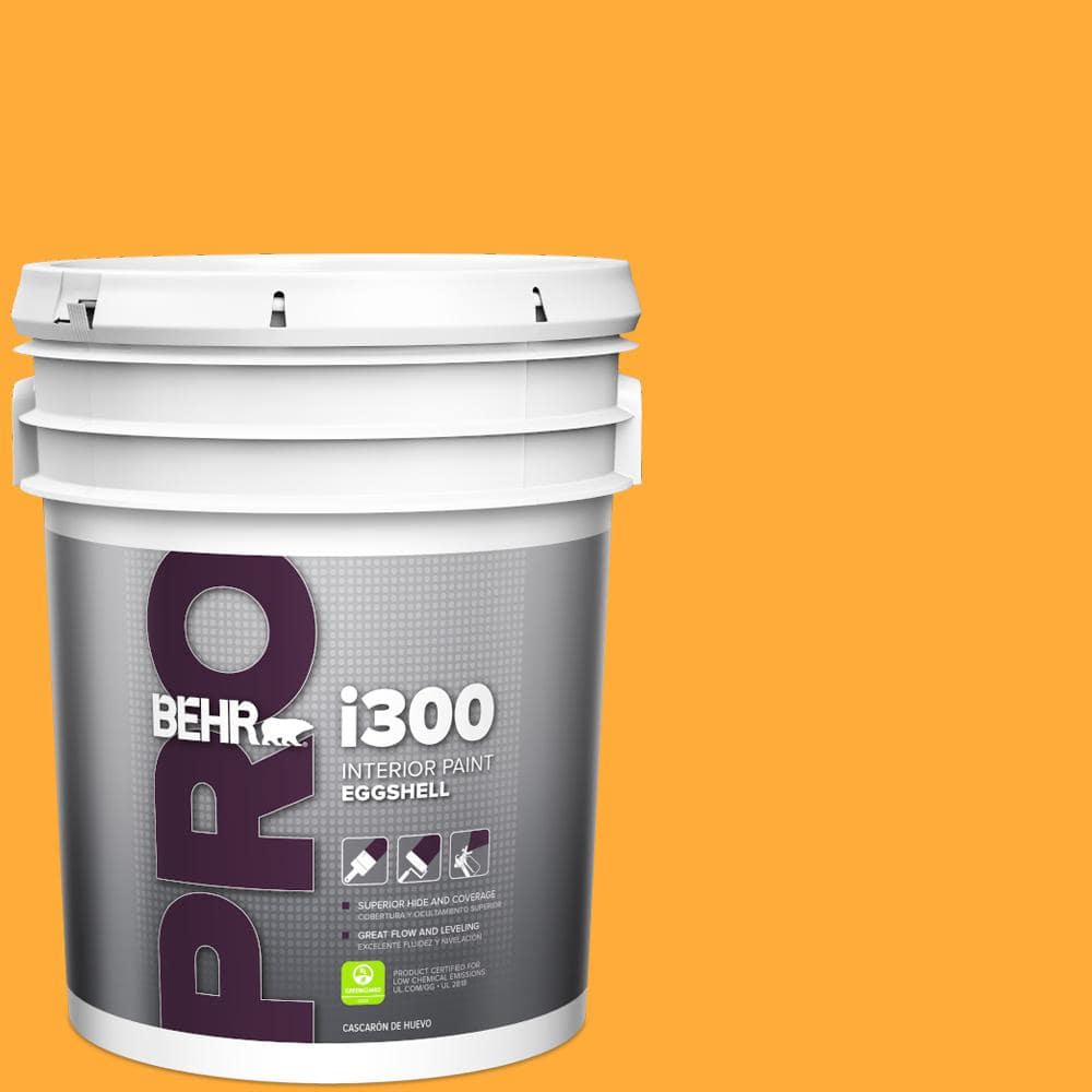 BEHR PRO 5 gal. #S-G-310 Peach Butter Eggshell Interior Paint