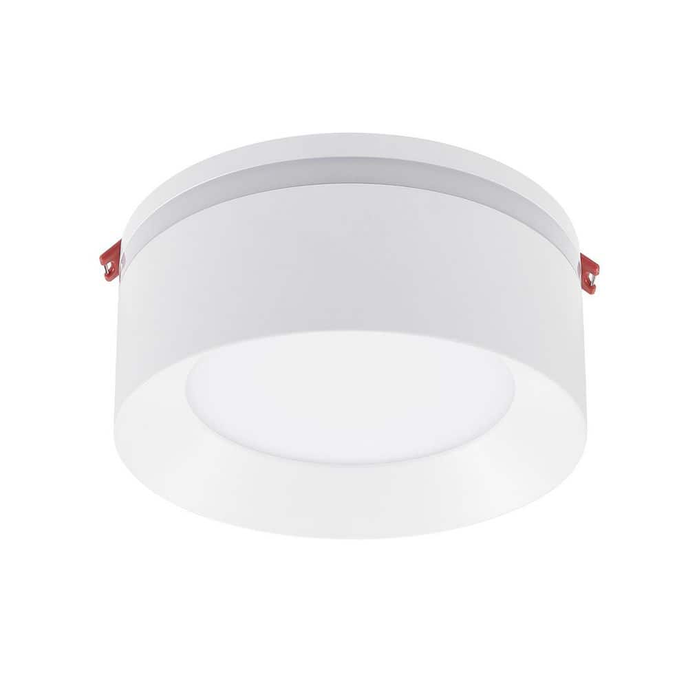 Commercial Electric Flexinstall Dual Band 6 in. White Integrated LED Ceiling Light Flush Mount with 5CCT and 700 Lumens (2)
