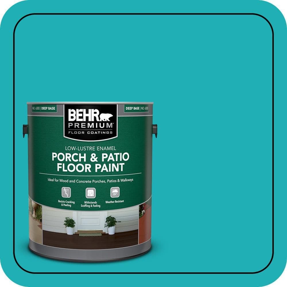 BEHR PREMIUM #500B-5 Low-Lustre Enamel Interior/Exterior Porch and Patio Floor Paint (1)