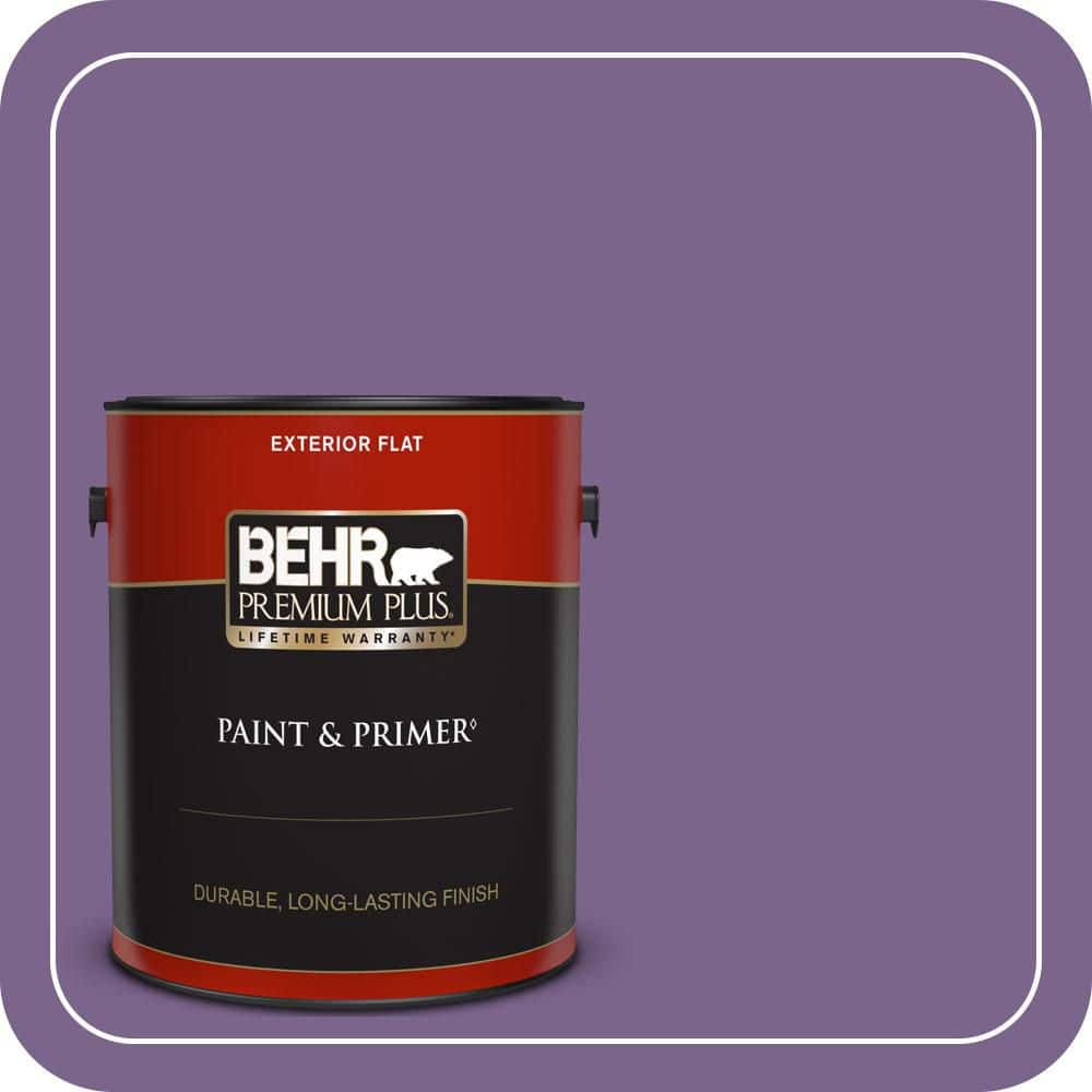 BEHR PREMIUM PLUS 1 gal. #M570-6 Notorious Flat Exterior Paint & Primer