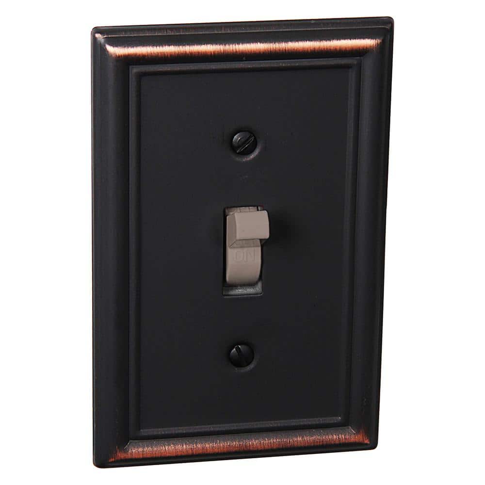 Everbilt #6-32 x 1 in. Oil-Rubbed Bronze Oval-Head Slotted Drive Switch Plate Screw (25-Piece) (4)