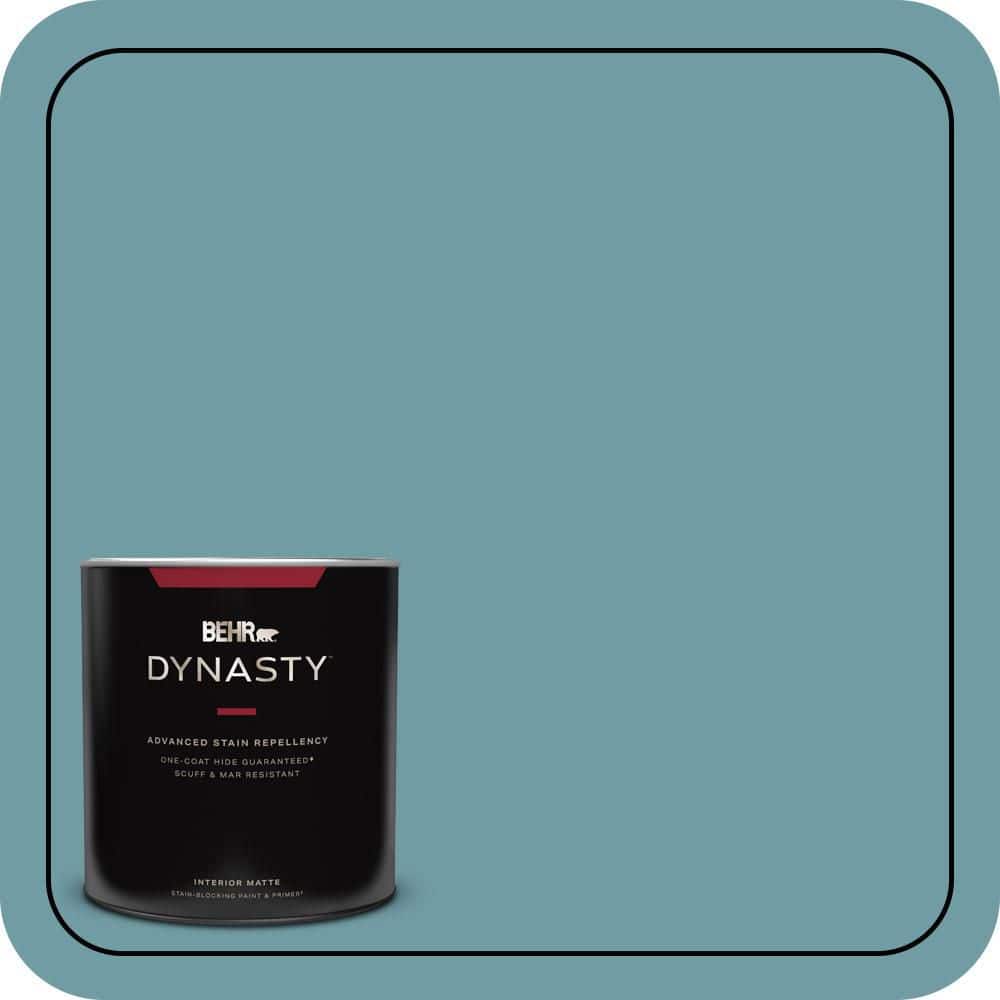 BEHR DYNASTY 1 qt. #PPU13-07 Voyage One-Coat Hide Matte Interior Stain-Blocking Paint & Primer