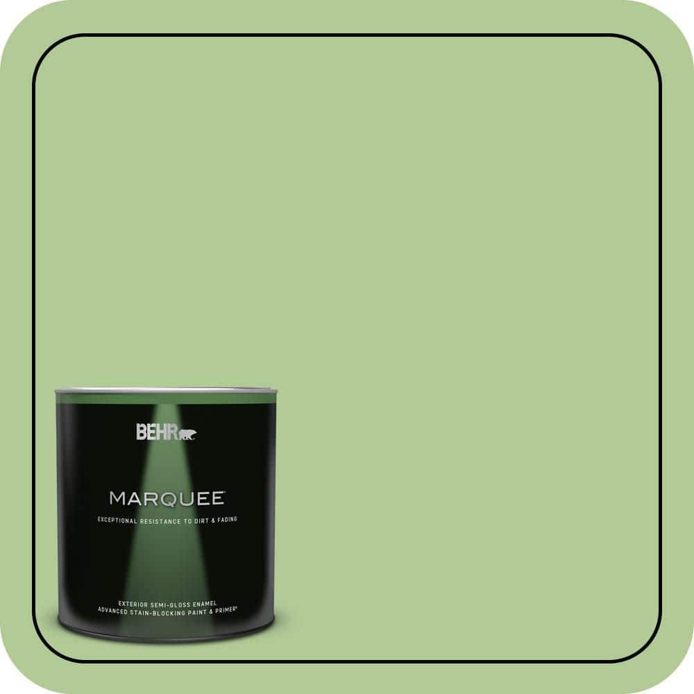 BEHR MARQUEE 1 qt. #430D-4 Garden Spot Semi-Gloss Enamel Exterior Paint & Primer