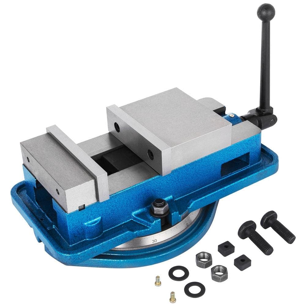 VEVOR Heavy Duty Milling Vise 3 in. Bench Clamp Vise with 360 Degree Swiveling Base High Precision Clamping Vise for Milling (1)