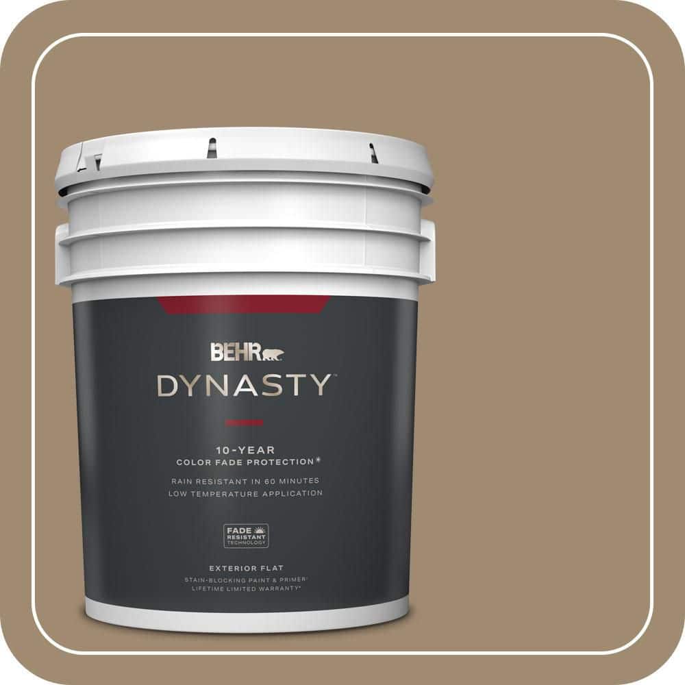BEHR DYNASTY 5 gal. #PMD-102 River Mud Flat Exterior Stain-Blocking Paint & Primer