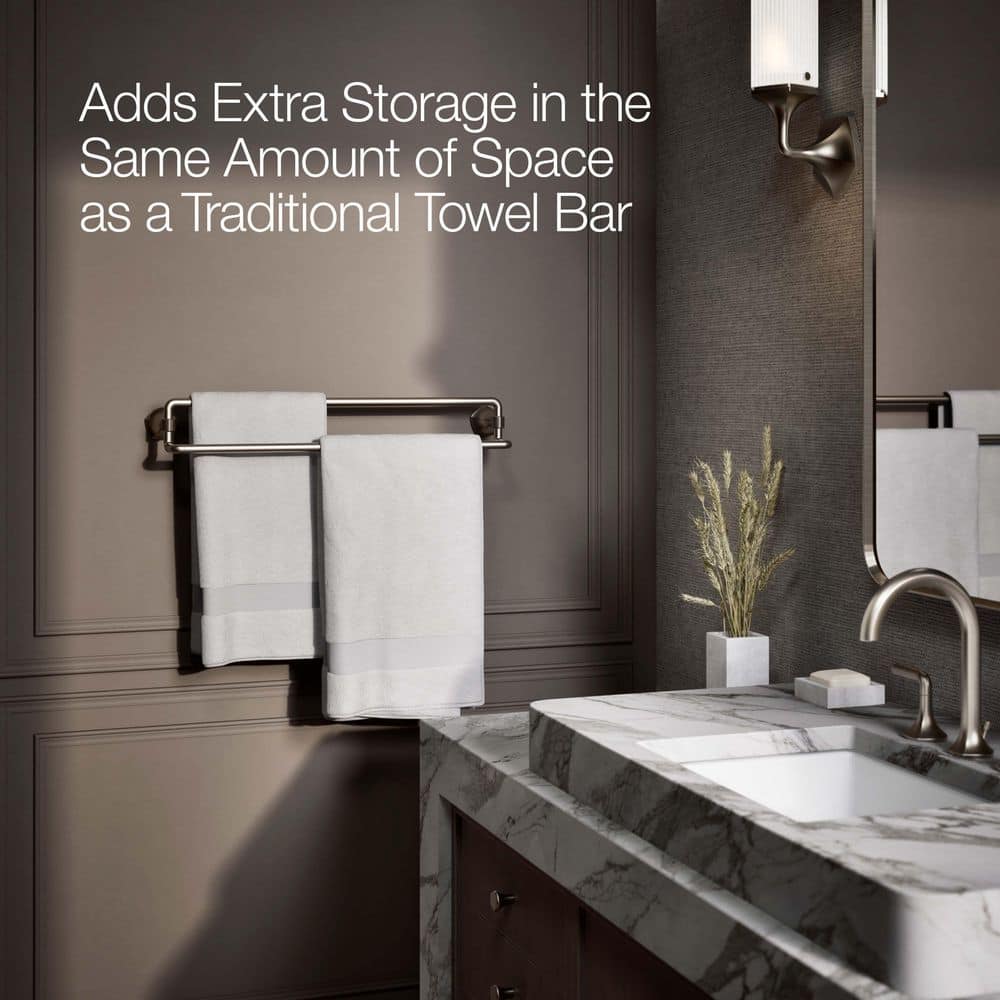 KOHLER Occasion Wall Mounted Double Towel Bar (4)