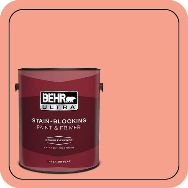 BEHR PREMIUM PLUS Home Decorators Collection #HDC-MD-18 Peach Mimosa Enamel Low Odor & Primer (4)