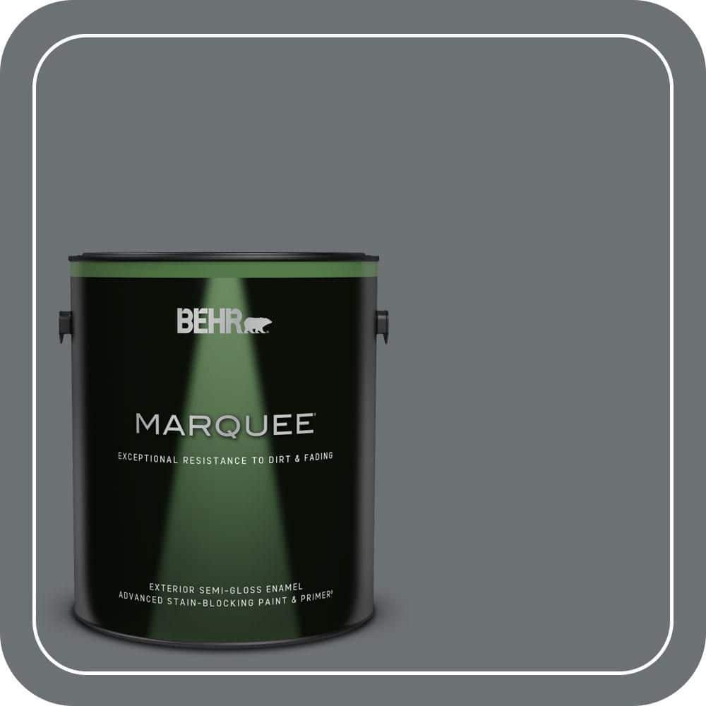 BEHR MARQUEE 1 gal. #PPU18-03 Antique Tin Semi-Gloss Enamel Exterior Paint & Primer